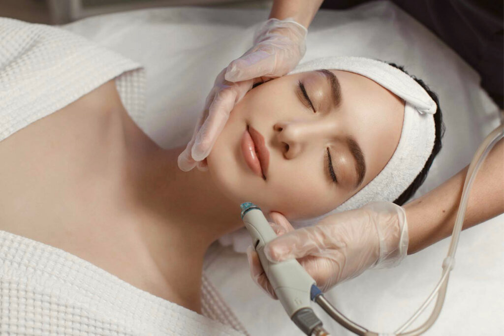 Hydrafacial in Las Vegas face woman
